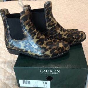 Lauren Ralph Lauren Leopard Rain Booties